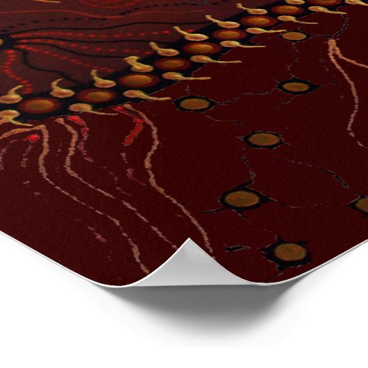 Wild Emu Dreaming Poster (Hoek)