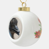 Wild Emu Keramische Bal Ornament (Rechts)