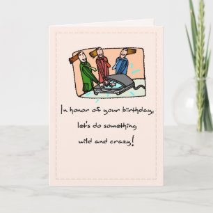 Wild en Crazy Birthday voor Voman Kaart