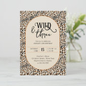 Wild en Drie Luipaard Print Neutraal 3e Verjaardag Kaart (Staand voorkant)