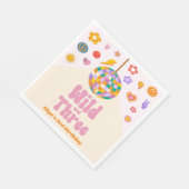 Wild en Drie Retro Disco Ball 3e Verjaardagsfeest Servet (Hoek)