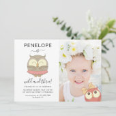 Wild en drie Schattigee uilen foto verjaardagsfees Kaart (Staand voorkant)