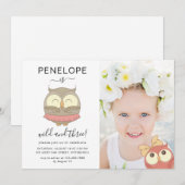 Wild en drie Schattigee uilen foto verjaardagsfees Kaart (Voorkant / Achterkant)
