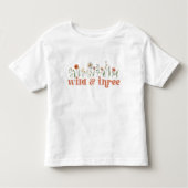 Wild en Drie Wildflower Peuter T-Shirt (Voorkant)