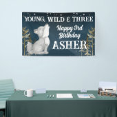 Wild en drie wolven feest spandoek (Beurs)