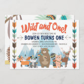 Wild en een verjaardag uitnodiging (Voorkant / Achterkant)