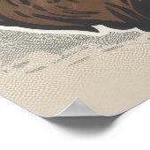 Wild en Fierce Boksen Beer Poster (Hoek)