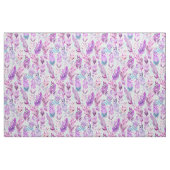 WILD en FREE Lavender Aqua Feathers Stof (Yard (91,4 cm))