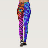 Wild en free tie Dye Hippie Leggings (Achterkant)