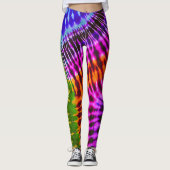 Wild en free tie Dye Hippie Leggings (Voorkant)