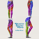 Wild en free tie Dye Hippie Leggings<br><div class="desc">Superleuke en unieke leggings, aanpasbaar voor uw persoonlijkheid. Dit is een origineel patroon dat door mijzelf is gemaakt. Bekijk mijn andere design met dit thema en streed ik ernaar om inhoud te verspreiden die niet over het hele internet wordt gekopieerd en geplakt. Ik probeer unieke design te maken die een...</div>