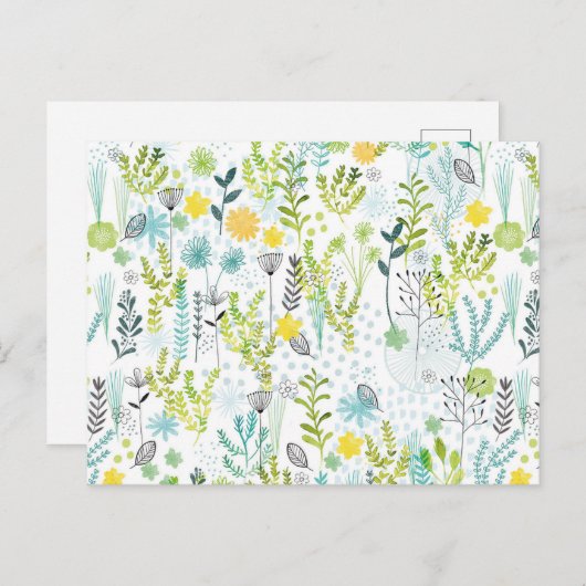 Wild en gratis patroon briefkaart (Voorkant / Achterkant)