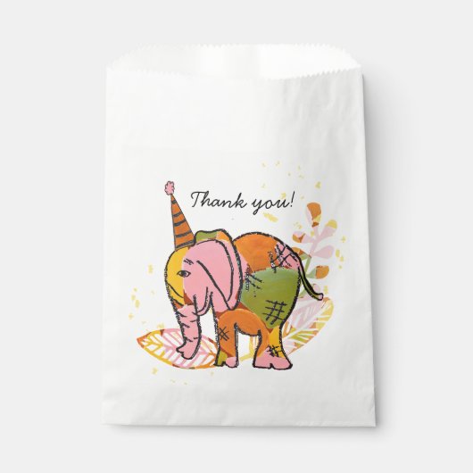 Wild en gratis Safari Tiener Gezamenlijk Verjaarda Bedankzakje (Voorkant)