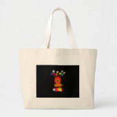 Wild en gratis: Schattigee Lion Cub Art Grote Tote Bag (Voorkant)