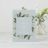 Wild en Groen Menu Kaart (Staand voorkant)