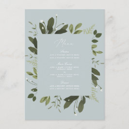 Wild en Groen Menu Kaart