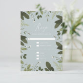 Wild en Groen RSVP Kaartje (Staand voorkant)