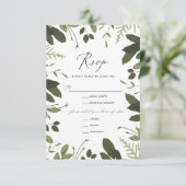 Wild en Groen RSVP Kaartje (Staand voorkant)