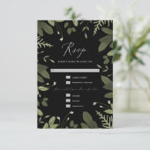 Wild en Groen RSVP Kaartje (Staand voorkant)