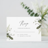 Wild en Groen RSVP Kaartje (Staand voorkant)