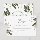 Wild en Groen RSVP Kaartje (Voorkant / Achterkant)