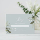 Wild en Groen RSVP Kaartje (Staand voorkant)