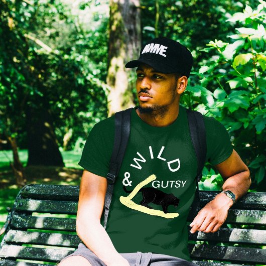 Wild en Gutsy Vrouw Man Classy Elegant Animal T-shirt