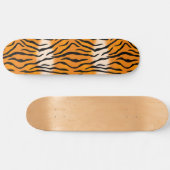Wild en Natural Tiger Stripes Patroon Skateboard (Horizontaal)