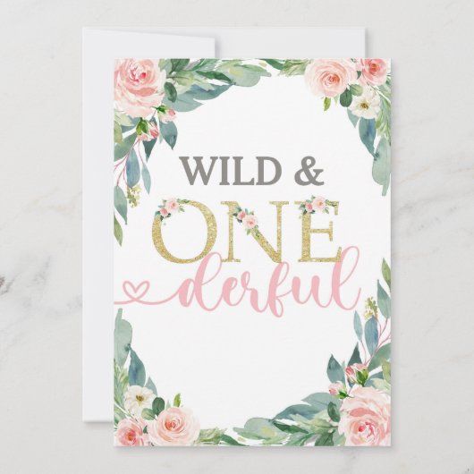 Wild en Onederful Uitnodiging, Safari Uitnodiging (Achterkant)