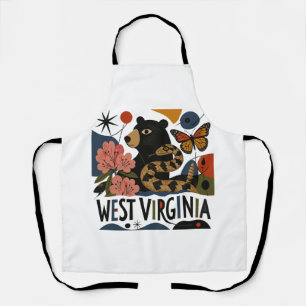 Wild en Prachtig West Virginia Volkskunst Schort