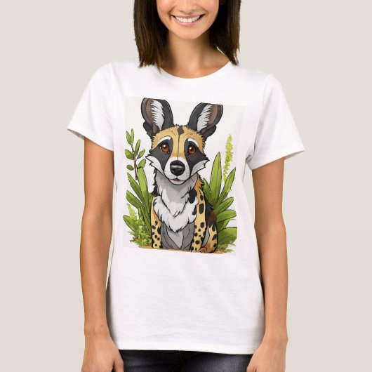 Wild en uniek Afrikaans Wild Dog T-shirt – Celebr (Voorkant)