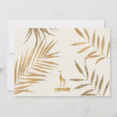 Wild en Vijf Safari 5e gender neutrale verjaardag Kaart (Achterkant)