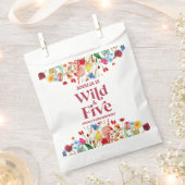 Wild en Vijf Wildflower 5e Verjaardagsfeest Bedankzakje (Geknipt)