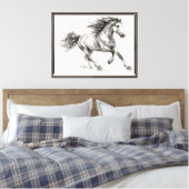 Wild en Vrij Canvas Afdruk (Insitu (Slaapkamer))