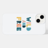 Wild en vrij Case-Mate iPhone case (Achterkant (horizontaal))