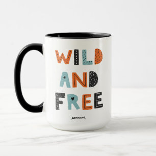 Wild en vrij   Doodle Letters Mok