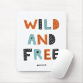Wild en vrij | Doodle Letters Muismat (Met muis)