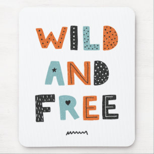 Wild en vrij   Doodle Letters Muismat