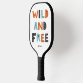 Wild en vrij | Doodle Letters Pickleball Paddle (Links)