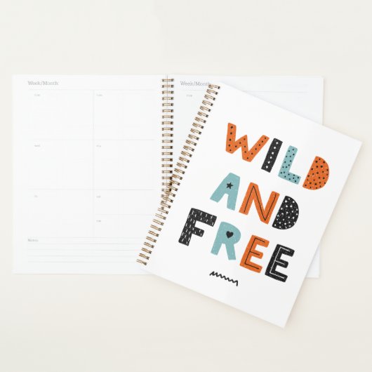 Wild en vrij | Doodle Letters Planner (Display)