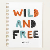 Wild en vrij | Doodle Letters Planner (Voorkant)