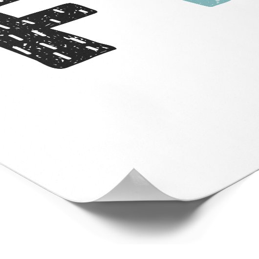 Wild en vrij | Doodle Letters Poster (Hoek)