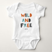 Wild en vrij | Doodle Letters Romper (Voorkant)