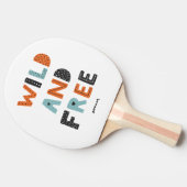 Wild en vrij | Doodle Letters Tafeltennisbatje (Zijkant)