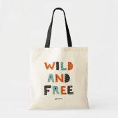 Wild en vrij | Doodle Letters Tote Bag (Voorkant)