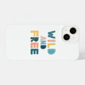 Wild en vrij iPhone hoesje (Achterkant horizontaal)