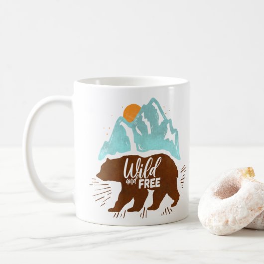 Wild en vrij koffiemok (Met donut)