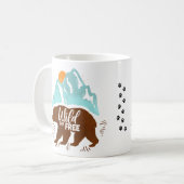 Wild en vrij koffiemok (Voorkant links)