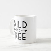 Wild en vrij koffiemok (Voorkant links)