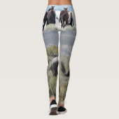 Wild en vrij lopen in zand wasbekken leggings (Achterkant)